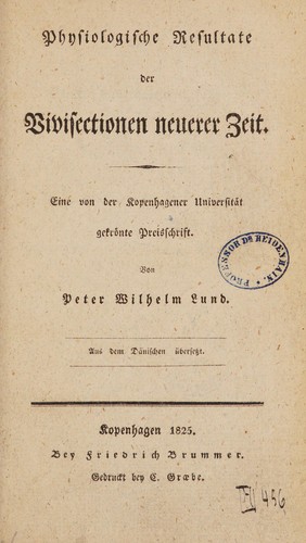 Physiologische resultate der vivisectionen neuerer zeit