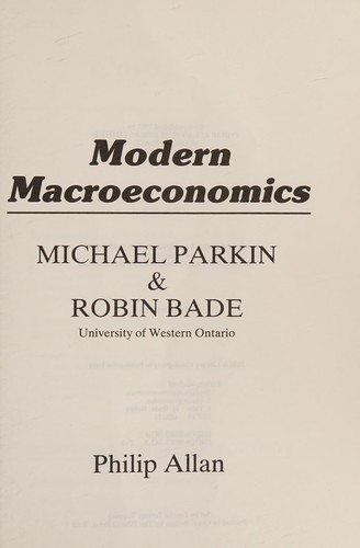 Modern macroeconomics