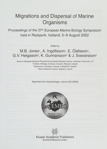 Migrations and dispersal of marine organisms
