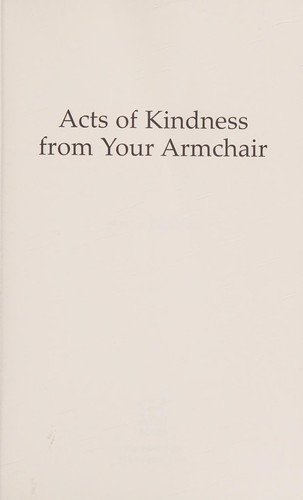 Acts of Kindness from Your Armchair