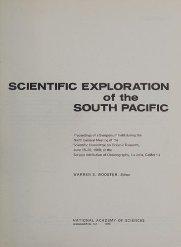 Scientific exploration of the South Pacific