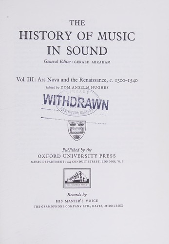 History of Music in Sound