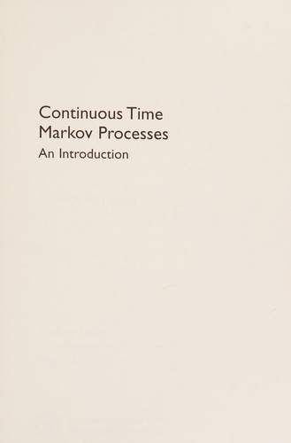 Continuous time Markov processes