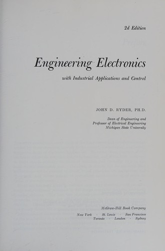 Engineering electronics with industrial applications and control