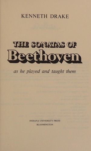 The sonatas of Beethoven