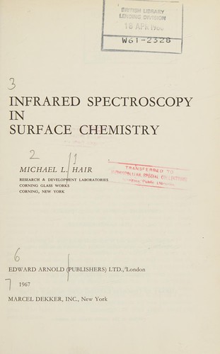 Infrared spectroscopy in surface chemistry