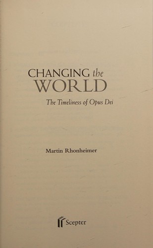 Changing the world