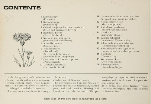German Cooking