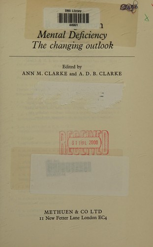 Readings from Mental deficiency