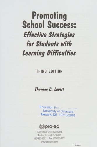 Promoting School Success
