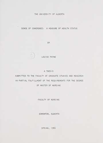 Sense of coherence