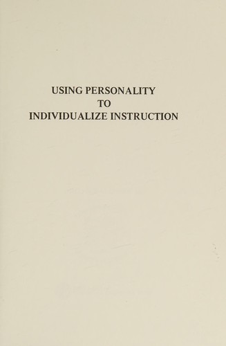 Using personality to individualize instruction