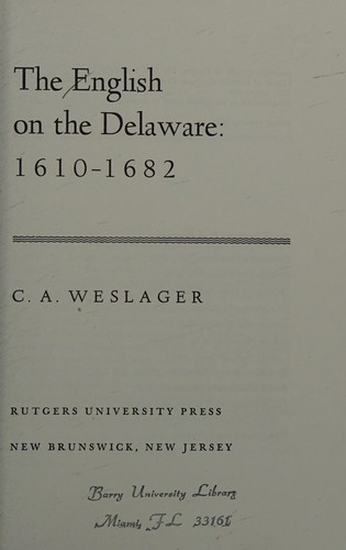 English on the Delaware