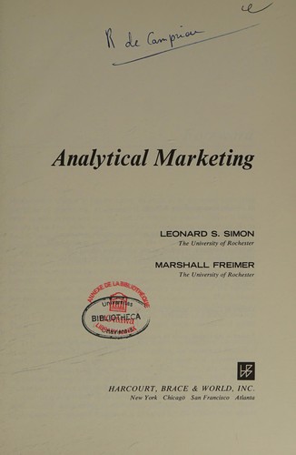 Analytical marketing