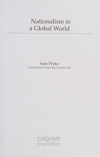 Nationalism in a global world