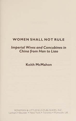 Women shall not rule