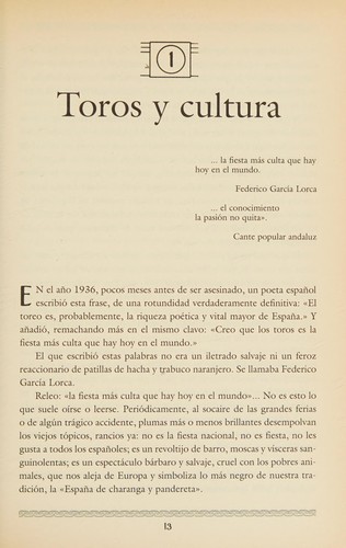 Toros, cultura y lenguaje