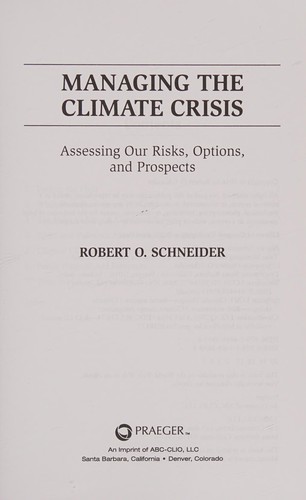 Managing the climate crisis