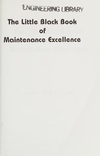 Little black book of maintenance excellence