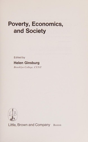 Poverty, economics, and society