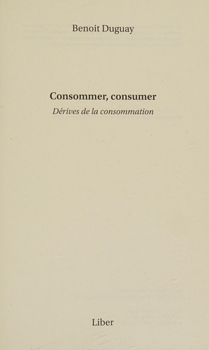 Consommer, consumer