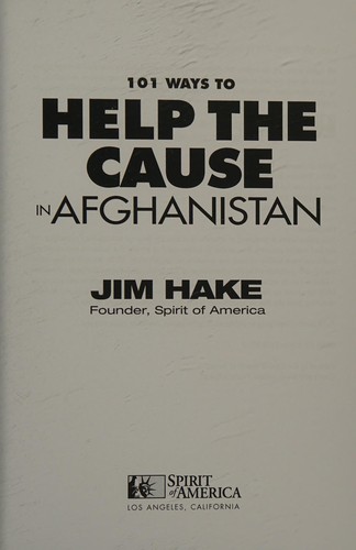101 ways to help the cause in Afghanistan