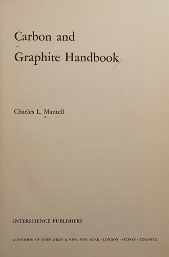Carbon and graphite handbook