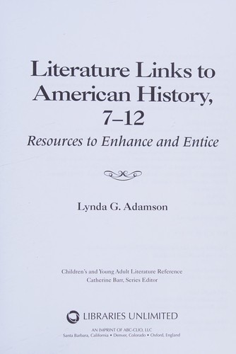 Literature links to American history, 7-12