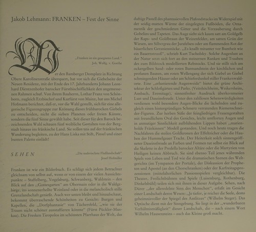 Franken, Fest der Sinne