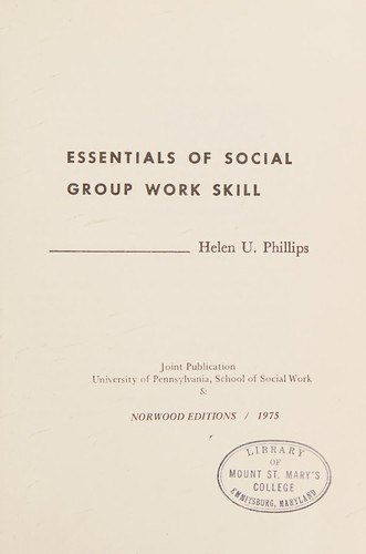 Essentials of social group work skill