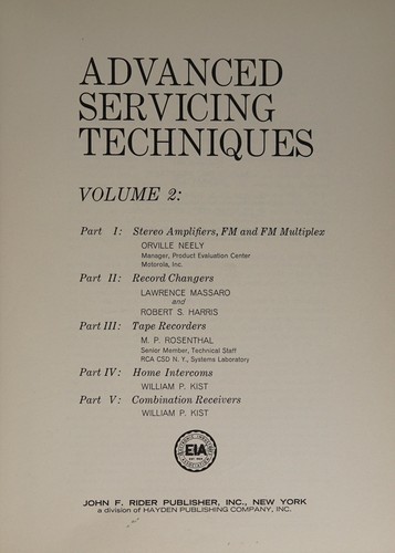 Advanced servicing techniques