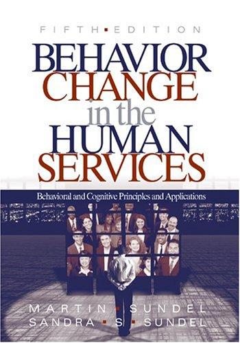 Behavior Change in the Human Services