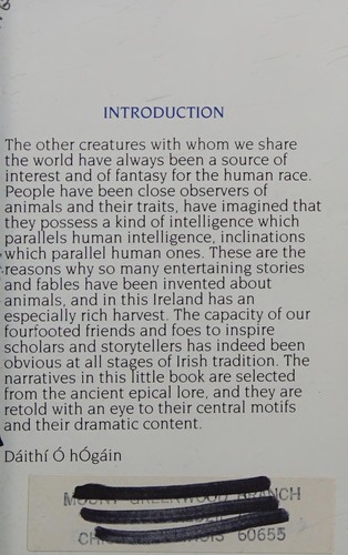 Animals of Ireland in myth and legend