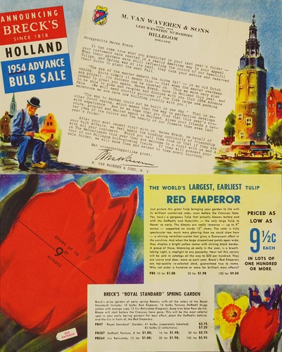 Announcing Breck's 1954 advance bulb sale
