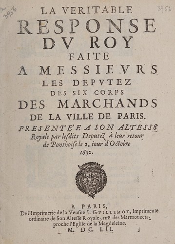 La veritable response dv roy