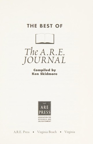 The Best of the A.R.E. Journal