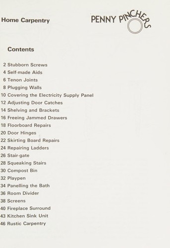 Home Carpentry (Penny Pinchers)