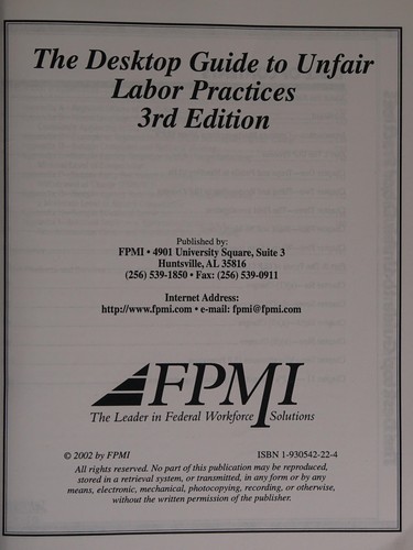 The desktop guide to unfair labor practices