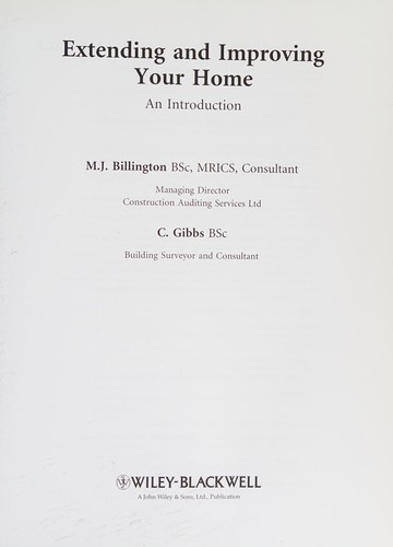 Extending and improving your home