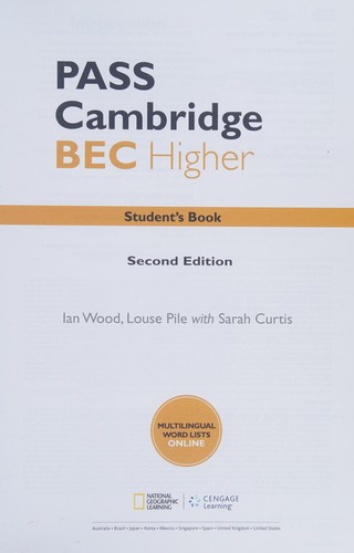 PASS Cambridge BEC Higher
