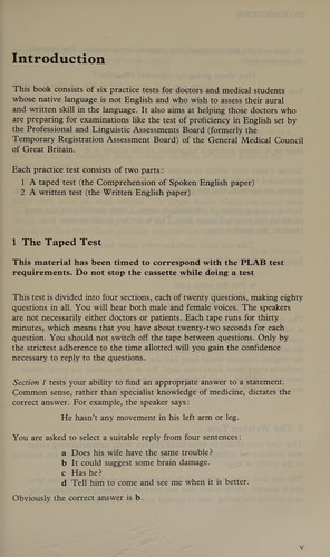 English Tests for Doctors