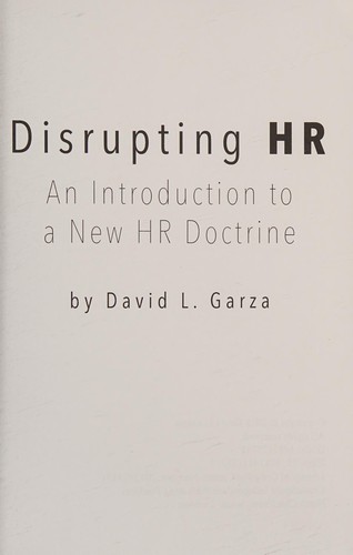 Disrupting HR