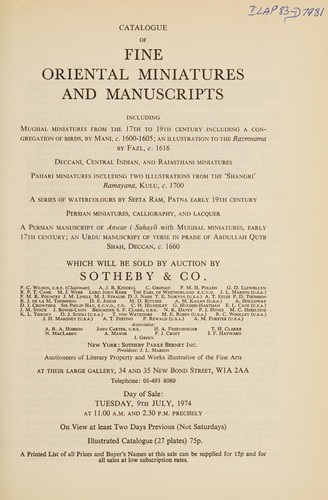 Fine Oriental miniatures and manuscripts