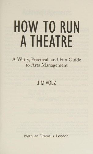 How to run a theatre