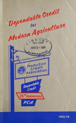 Dependable credit for modern agriculture