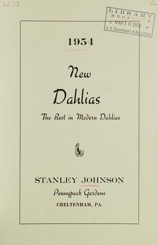 1954 new dahlias
