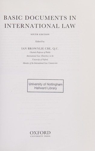 Basic documents in international law