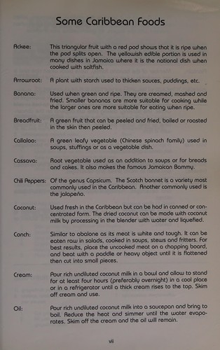 Caribbean Cooking and Menus
