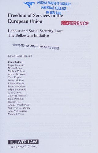 Freedom of services in the European Union