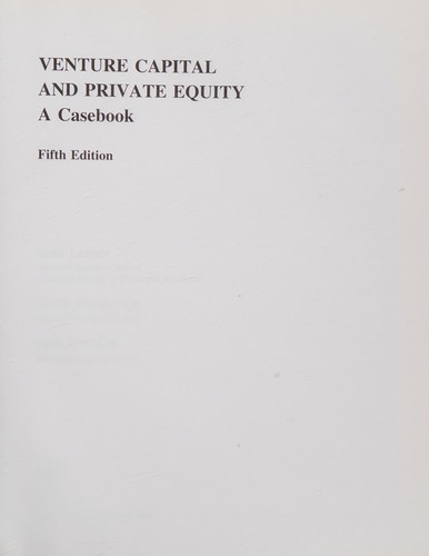 Venture capital and private equity